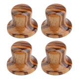 Knob Em Madeira Zebra Volume E Ton Guitarra E Baixo