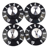 Knob Guitarra Estilo Semi Acústica 2 Volume 2 Tone Black