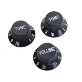 Knob Guitarra Preto Tipo Strato C