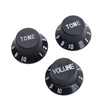 Knob Guitarra Preto Tipo Strato C