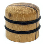 Knob Madeira Zebra Wood Volume Tone Dome Guitarra Baixo 1un