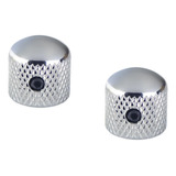 Knob Metal Cromado Com Parafuso Guit