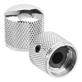 Knob Metal Guitarra Baixo Com Parafuso Cor Cromado