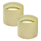 Knob Metal Volume Tone Para Baixo E Guitarra Dourado 2un