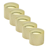 Knob Metal Volume Tone Para Baixo E Guitarra Dourado 5un