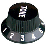 Knob Plástico Tone Para Guitarra Stratocaster Preto