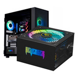 Knup Plus Bronze Kp max03rgb Fonte Atx 750w 80 Pfc Ativo Bivolt Revenger Rgb Cor Preto 110v 220v