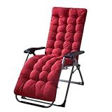 KOCASO Espreguiçadeira De 170 X 56 Cm Banco Reclinável De Pátio Cadeira De Balanço Tapete De Sofá Tapete De Cadeira De Convés Para Ambientes Internos E Externos Com 6 Laços E 1 Capa Superior