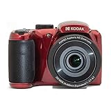 Kodak Câmera Digital Pixpro Astro Zoom Az255-rd De 16 Mp Com Zoom óptico De 25 X 24 Mm De Largura Angular 1080p Vídeo Full Hd E Lcd De 3 Polegadas (vermelha)