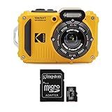 Kodak Pixpro Wpz2 Câmera Digital Resistente à Prova D'água De 16 Mp Com Zoom óptico 4x E Cartão Microsdhc Kodak De 32 Gb Com Pacote Adaptador (2 Itens)