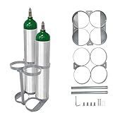 KOKAND Suporte De Tanque De Oxigênio Removível 4 Para Cilindros De Tamanho E D M9 C Rack De Armazenamento De Metal Resistente Transportador De Tanque De Oxigênio Portátil Para Viagens E Uso Em
