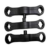 Kokiya 3 Conectores Duplos Para Carrinho De Bebê Adaptador De Conector Para Carrinho De Bebê Encaixe Rápido Guarda Chuva Acoplador Bucha Para Casa