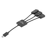Kokiya 3 Em 1 Micro USB OTG Hub Cabo Adaptador USB HTC