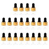 Kokiya Kit De 20 Frascos De Vidro Para Armazenar Óleos Essenciais- Capacidade De 1 ML