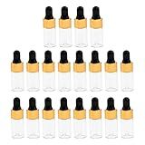 Kokiya Kit De 20 Frascos De Vidro Para Armazenar Óleos Essenciais- Capacidade De 3 ML