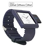 Kokkia I10swatch (pulseira Azul Marinho): Transmissor Bluetooth Kokkia Tiny I10s Com Pulseira Azul Marinho Compatível Com Apple Ipod Nano 6g (apple Ipod Nano Não Incluído).