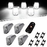 KOMAS Luzes De Sinalização De Teto De Cabine Lâmpadas De Corrida De LED Brancas Compatíveis Com Dodge Ram ProMaster 2014 2023 1500 2500 3500 5PCS Lente Transparente LED Branco 