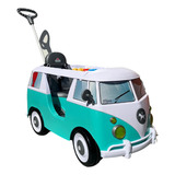 Kombi Antiga Carrinho Bebe Passeio E Pedal Divertido Azul