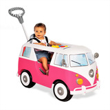 Kombi Antiga Carrinho Bebe Passeio E Pedal Divertido Rosa