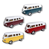 Kombi Miniatura Metal Carrinho 1:32 Coleção Volkswagen