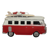 Kombi Miniatura Prancha Surf Decoração Retrô Estilo Praiano