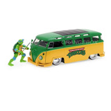Kombi Pick-up Bus 1962 Tartarugas Ninja + Leonardo Jada 1:24
