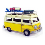 Kombi Surf Metal Vintage Miniatura Retro Artesanal