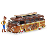Kombi T1 Bus Toy Story Jada Toys 1:24 + Figura Woody Disney