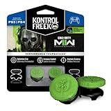 KontrolFreek Call Of Duty Modern Warfare II Performance Thumbsticks Para Playstation 4 PS4 E Playstation 5 PS5 2 High Rise Híbrido Plano Preto Verde