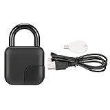 KOSDFOGE Cadeado De Impressão Digital Sensor De Impressão Digital Carregamento Usb Ip65 à Prova Dwaterproof Água Bloqueio Biométrico Para Armário Mala Armário Cadeado De Impressão Digital Cadeado Inte
