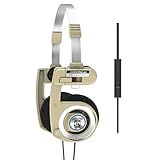Koss Fones De Ouvido Intra-auriculares Porta Pro Edição Limitada Bege- Microfone Em Linha- Controle De Volume E Controle Remoto De Toque- Inclui Capa De Transporte Rígida- Com Plugue De 3-5 Mm- Bege Ritmo