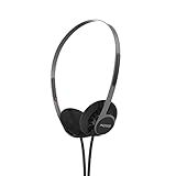 Koss Fones De Ouvido Utilitários KPH40 Sistema De Cabos Intercambiáveis Destacáveis Estilo Retrô Design Ultraleve Preto Invisível