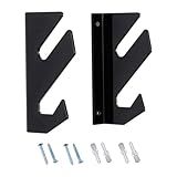 Kowaku 1 Par De Rack De Skate Suporte De Snowboard Rack De Parede De Skate Rack De Armazenamento Longboard Com Economia De Espaço Preto
