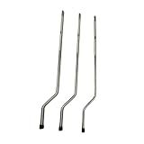 Kowaku 3 Peças Pés De Bumbo Kit De Bateria Pernas De Suporte Conjunto De Bateria Acessório Tom Conjunto De Bateria Hardware Resistente Pernas De Bateria Tom