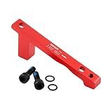 Kowaku Adaptador De Freio A Disco De Bicicleta Dianteiro 180 Mm Traseiro 180 Mm Suporte De Freio A Disco De Bicicleta Adaptador Conversor De Montagem Com Vermelho