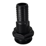 Kowaku Através Do Encaixe Do Casco Acessório De Encanamento De Barco Peças De Substituição 29mm Através Do Conector Do Casco Para Barcos De Iate PRETO