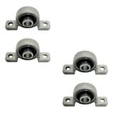 Kp08 Kit Com 04 Mancais Com Rolamento Para Eixos De 8mm
