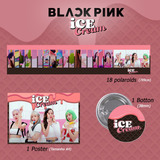 Kpop Kit Blackpink Ice Cream Com Poster Polaroids