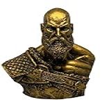 Kratos God Of War 4 Action Figure Busto Dourado 14cm