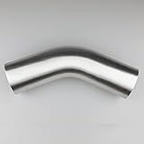 KRD PERFORMANCE 51 Mm 2 OD Comprimento Da Perna 4 100 Mm 45 Graus Cotovelo 5 Polegadas 6061 Tubo De Alumínio Intercooler Tubo De Alta Classe Escovado Tratamento Raio De Entrada De Ar