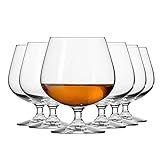 KROSNO Brandy Cognac Snifter Copos   Conjunto De 6   460 Ml   Coleção Balance   Perfeito Para Casa  Restaurantes E Festas   Pode Ser Lavado Na Lava Louças