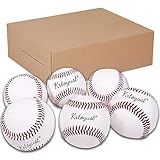 KRTOYUST Bola De Beisebol Bolas De Beisebol De Tamanho Oficial Composto De Couro De Alto Desempenho Beisebol De 23 Cm ótimo Para Prática De Uso Recreativo De Jovens E Adultos Bola Macia Caixa