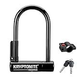 Kryptonite Keeper Trava De Mini Bicicleta Trava Em U Resistente Antifurto Com Manilha De Aço Endurecido De 12 Mm Suporte De Montagem E 2 Chaves Para Bicicleta Motocicleta Scooter Porta Portão