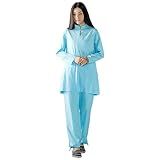 KSUA Traje Feminino De Meditação Zen Uniforme Tai Chi Roupa Kung Fu  Azul  BR G 