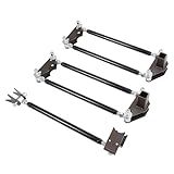 KUAFU Kit De Suspensão Paralela De 4 Links Universal Compatível Com Hot Rod Rat Truck Classic Car Air Ride Com Barras Ajustáveis Lh E Rh