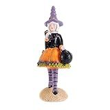 Kumprohu Estátua De Bruxa De Resina De Halloween Estátua De Bruxa De Halloween Figura Colecionável De Mesa De Decoração De Halloween De Bruxa Esculturas De Bruxa Jardim Resina Estatuetas De Bruxa