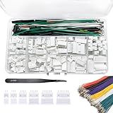 Kuosbiu Kit De Conectores JST XH 2 54 Mm 180 Peças 2 3 4 5 6 7 Pinos Conector Adaptador Conector Macho E Fêmea Com 90 Peças 28AWG Cabo Pré Crimpado Premium