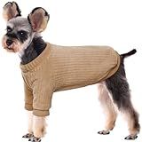 Kuoser Suéter Para Cães- Roupas Para Cães Médios- Meninas- Meninos- Camisa Quente E Espessa- Suéter De Inverno Para Filhotes De Cachorro Para Schnauzer- Buldogue Francês -marrom G-