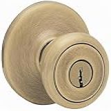 Kwikset 400T 5 CP Botão De Entrada Tylo- Bronze Antigo