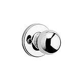 Kwikset Puxador De Porta Polo Falso Maçaneta De Um Lado Para Armários Portas Duplas Francesas E Despensa Puxador Interno Cromado Polido Que Não Gira